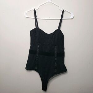 Guess Black Lace Bodysuit Size Small